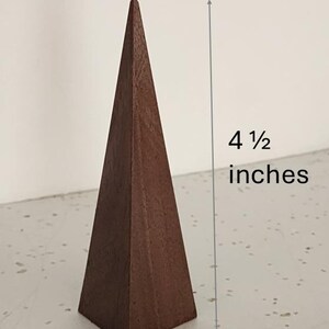 Minimalist Wedding Ring Display Triangle Stand Modern Ring Display Handcrafted Jewelry Holder Wedding Storage Solution Vanity Accessory Natural Finish Geometric Design Beautiful Handmade Piece Perfect Gift Item Modern Home Essential
