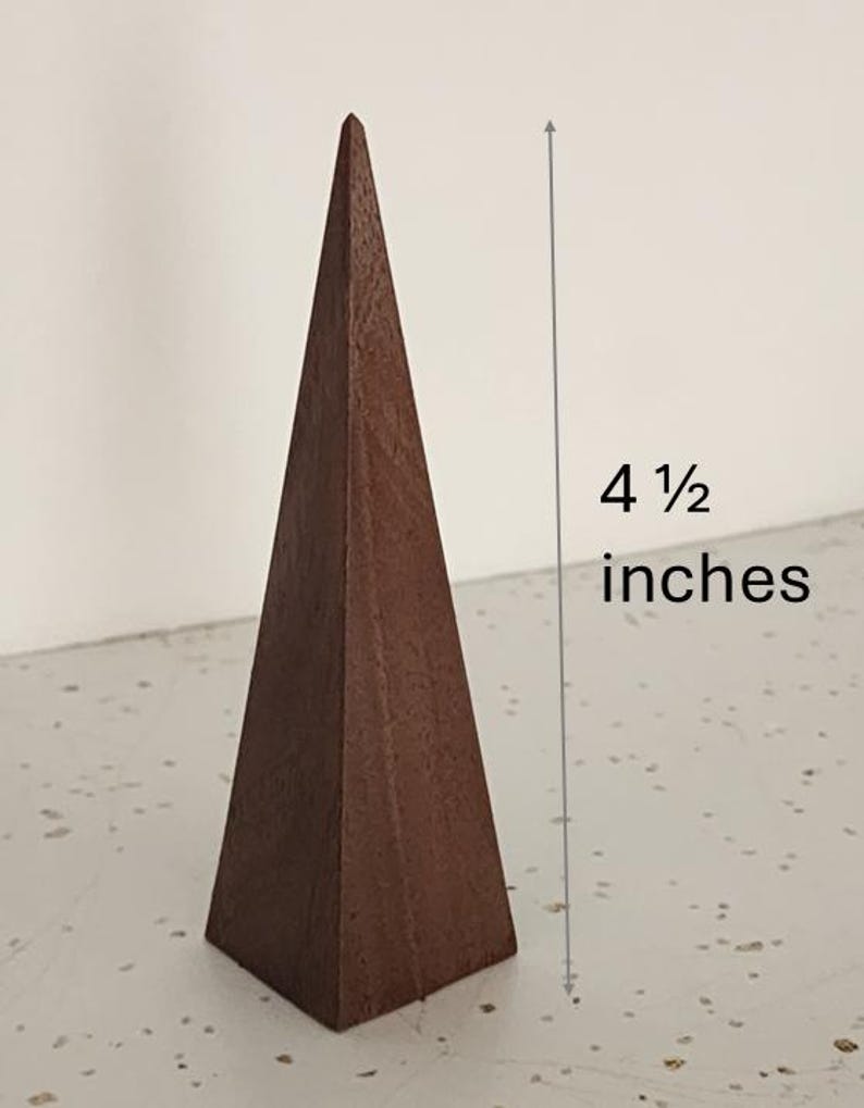 Minimalist Wedding Ring Display Triangle Stand Modern Ring Display Handcrafted Jewelry Holder Wedding Storage Solution Vanity Accessory Natural Finish Geometric Design Beautiful Handmade Piece Perfect Gift Item Modern Home Essential