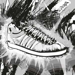 Adidas Gazelle trainer art - sneaker art - Download - Office Poster Wall Art Home Decor Gift Present Adidas Originals - abstract art