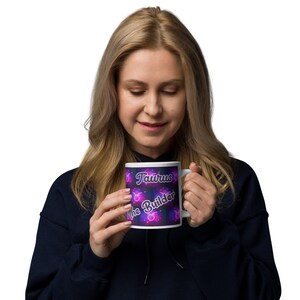 Taurus White glossy zodiac signs mug