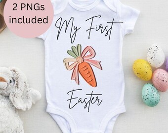 My first easter brushstroke easter png bundle,my first easter gifts,hand painted carrots,carrot coquette bow png,easter brushstrokes png,bow