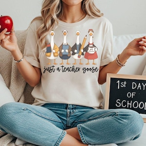 Nur eine Lehrergans png,Zurück zur Schulgans, Lehreranerkennungsgans, Gänseliebhabergeschenk, dumme Gans png, Trendinggans, Erziehergans png
