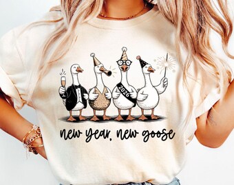 New year new goose png bundle, new year new me, 2026 new years png,new years silly goose,new years goose,nye sweatshirt,funny new years png