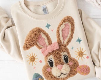 Latch Hook Easter Bunny png,Faux Yarn Happy Easter Png,Crochet Coquette Bow Bunny Png,Preppy Easter Png,Easter yarn bunnies,yarn easter eggs
