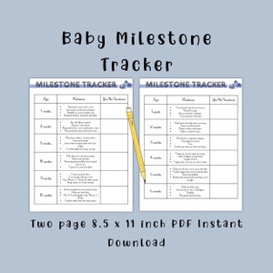 Babymijlpaaltracker, babymijlpalen en ontwikkelingsgrafiek, babyontwikkeling per maand, mijlpaalchecklist, babychecklist, ontwikkeling van baby's