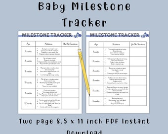 Baby milestone tracker,baby milestones and development chart,baby development by month,milestone checklist,baby checklist,infant development