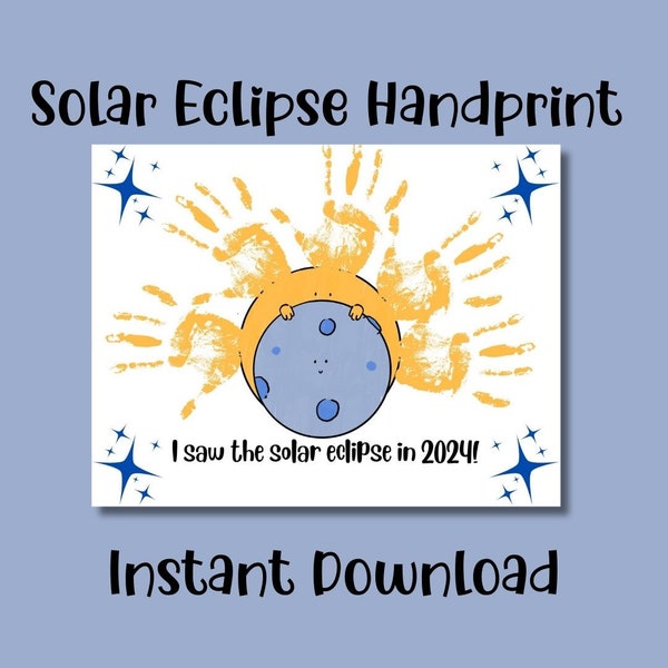 I saw the solar eclipse handprint craft,solar eclipse 2024 activity for kids,sun handprint,april handprint art,total solar eclipse,totality