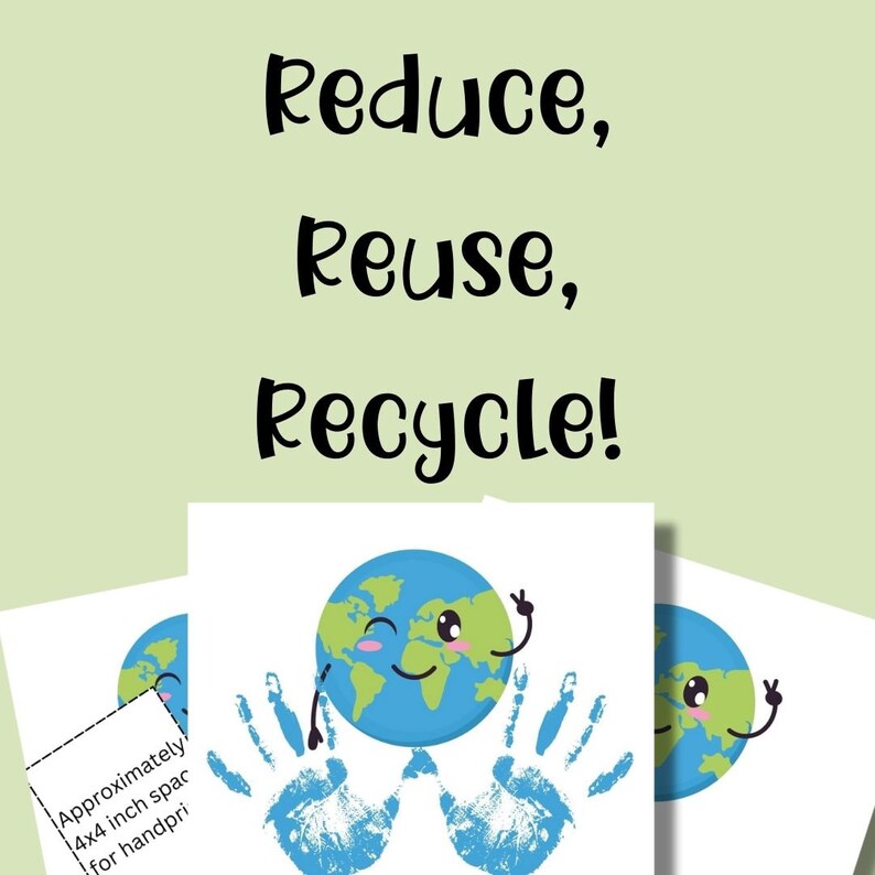 Earth Day Handprint Pledge,earth Day Activity,spring Handprint,earth ...