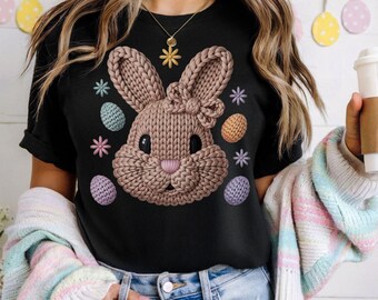 Easter bunny yarn png,spring shirt designs,boho easter png,girly easter png,faux yarn easter png,easter yarn bunnies,yarn easter eggs,flower