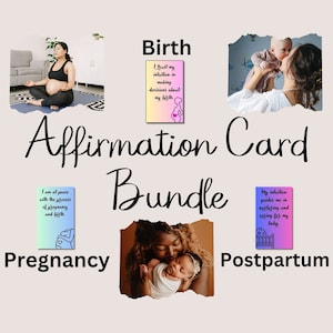 Moederschap bevestiging kaartbundel, zwangerschapsbevestigingen, geboortebevestigingsset, postpartumbevestigingsset, compassie, nieuwe moedercitaat