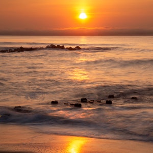 Ocean Sunrise Wall Art | Seascape Photography Print | Spring Lake NJ | Sunrise Photography | Giclee Print | Fine Art | Wall Art | Home Decor