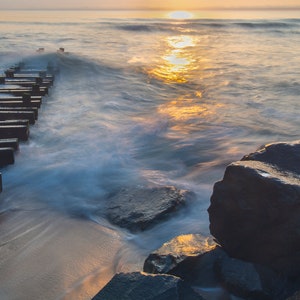 Ocean Sunrise Wall Art | Seascape Photography Print | Spring Lake NJ | Sunrise Photography | Giclee Print | Fine Art | Wall Art | Home Decor