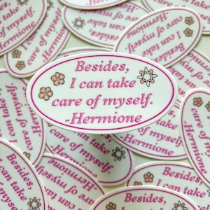 Hermione Quote Yule Ball Sticker