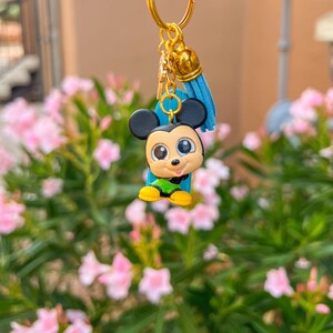 Vacation Mickey Keychain with Charm