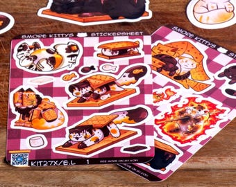 Smore Cat Stickers