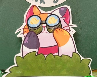 Spring Cat Stickers