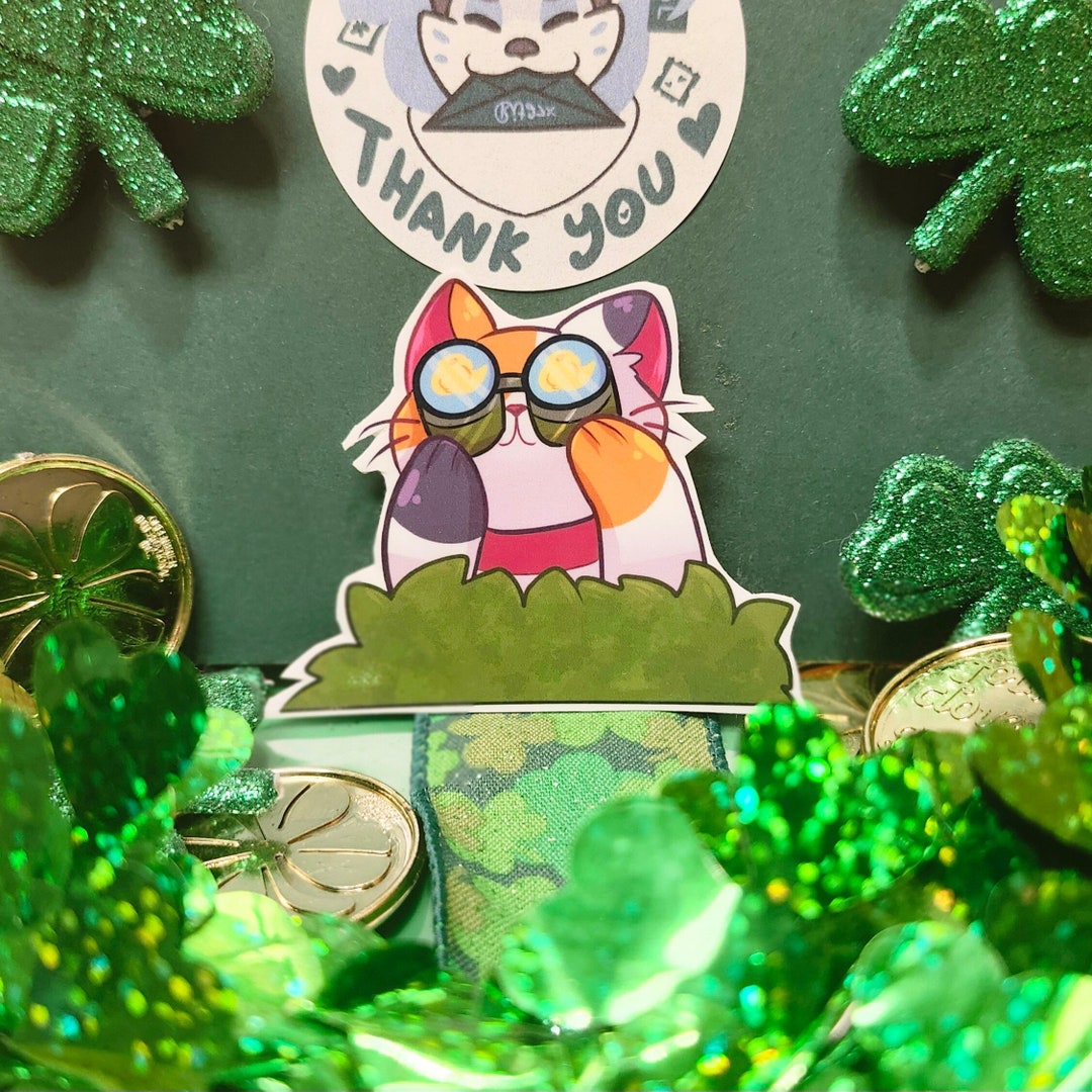 Kitty Spring Sticker Spring Cat Stickers - Etsy