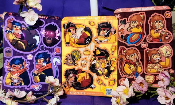 LMK | Fruit Monkey Stickersheets