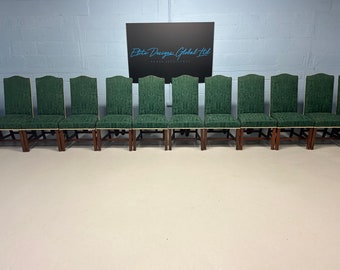 Elite High back dining chairs to be professionally finished French polished/Lacquer painted and Upholstered.