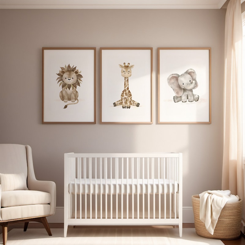 Nursery Animal Art - Etsy