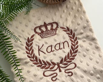 Personalized baby blanket 90 x 82 cm, birth, gift