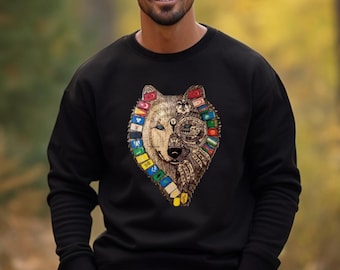 Sweatshirt with Bozkurt (Wolf) / Turan / Countries / Göktürk / Gift / Dtf Print / Ottoman Empire