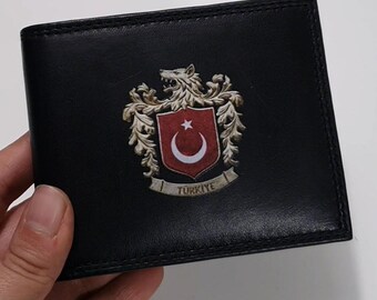 Wallet with wolf and Turkish flag / Bozkurt Cüzdan / Portmonnai / Kurt / Türk