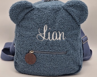 Teddy backpack/Teddy plush backpack, personalized children's backpack, daycare