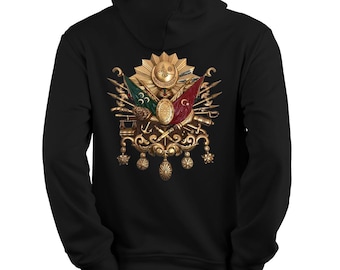 Hoodie with Bozkurt on the back / bozkurt / Göktürk / gift / Dtf print / Ottoman Empire