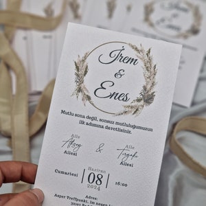 Einladungskarten Davetiye Inviation Sünnet Verlobung Hochzeit Nisan Bild 2