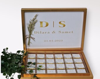 Personalized chocolate box,engagement,wedding