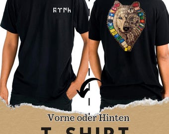 T-shirt with print Wolf/ bozkurt / Göktürk / gift / dtf print