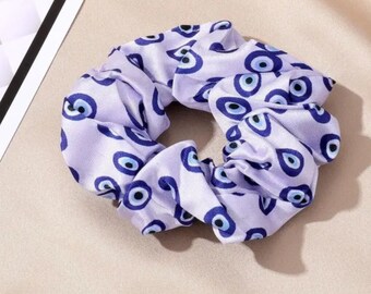 Evil eye hair tie/ scrunchies/ nazar scruchie/evil eye hair tie