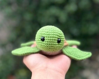 Sea Turtle | Stuffed Animals | Toys | Handmade | Crochet | Amigurumi | Plushies | Sea Animals | Cuddle Toys | Customizable | Gifts