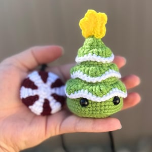 Christmas Tree Car Hanger | Car Decor | Car Accessories | Crochet | Handmade | Amigurumi | Christmas | Holiday | Decor | Christmas Decor