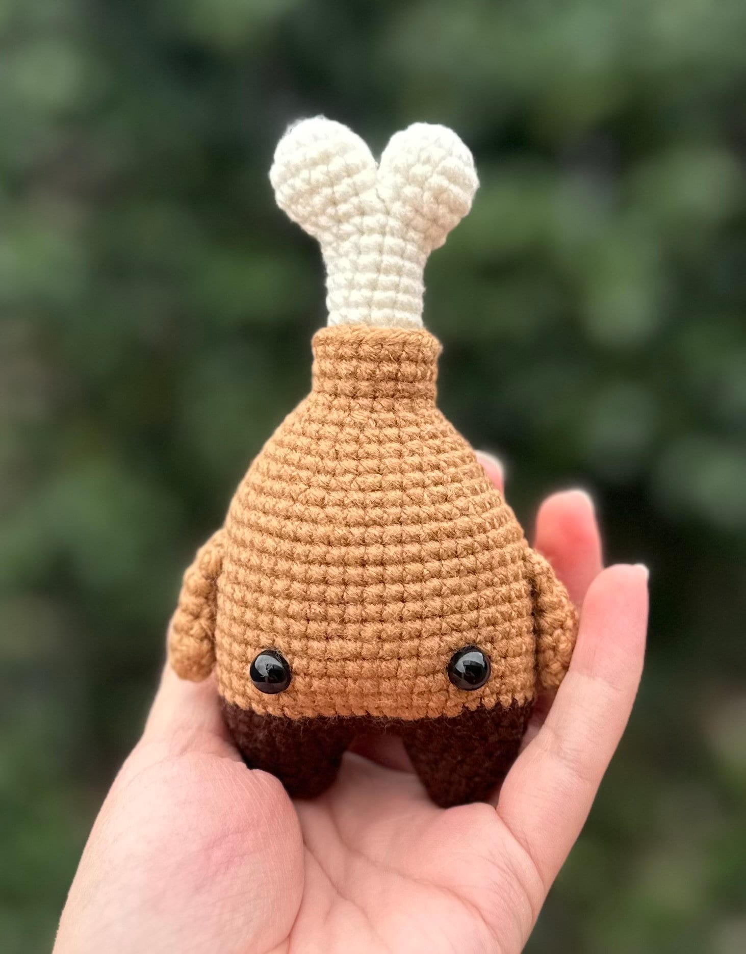 Turkey/Chicken Leg | Educational Toys| Toys | Handmade | Crochet | Amigurumi | Plushies | Play Food | Cuddle Toys | Customizable | Gift