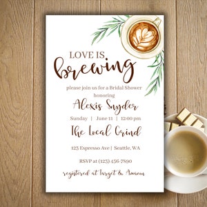 Love is Brewing - Bridal Shower Invite