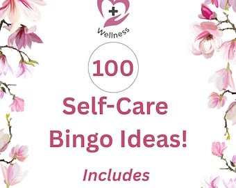 Schede stampabili per il bingo sulla cura di sé: suggerimenti per il benessere e la consapevolezza (pacchetto PDF)