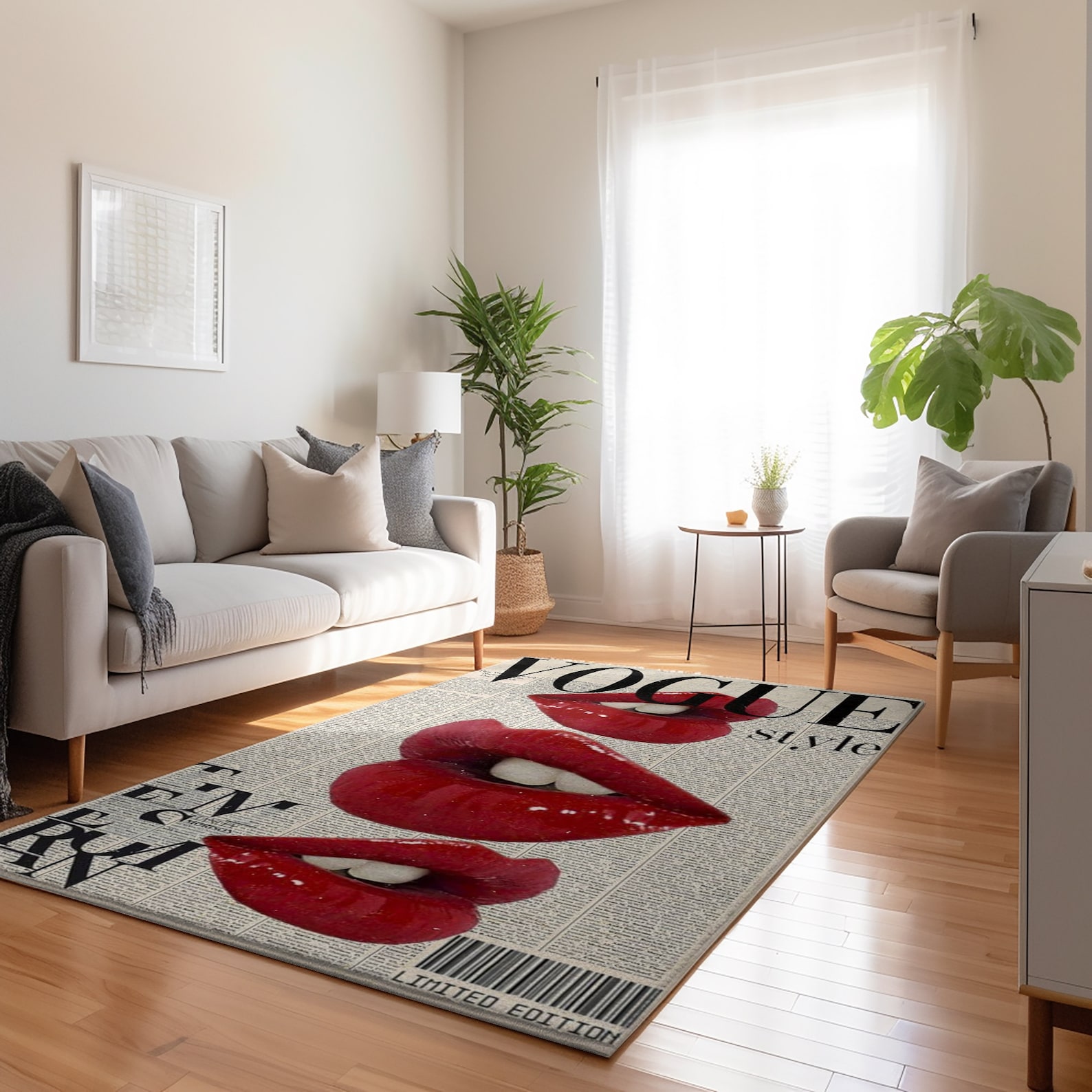 Fashion Rug Fashion Rug, Magazine Paper Modern Livingroom Carpet, Cool Bedroom Rug ...