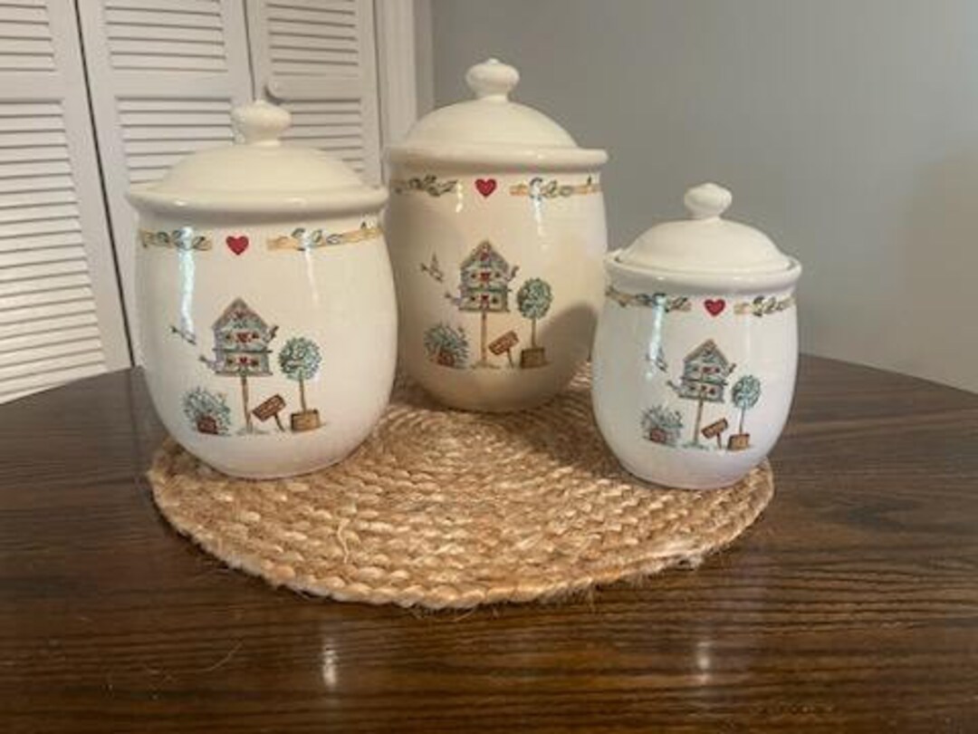 CLASSIC Vintage Thomson Pottery Kitchen Birdhouse Pattern 3 Etsy