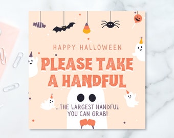 Halloween Trick or Treat Candy Sign