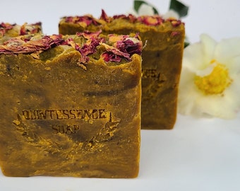 Hibiscus Handcrafted Soap-Evening Primrose -Castor oil -Handmade Soap-Gift
