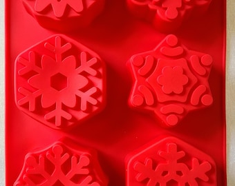 Soap mold-christmas soap mold-new soap mold-snowflake soap mold-nice soap mold-soapmaker items-how make soap-gift-natural soap-soap supply