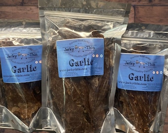 LG Garlic Beef Jerky!! Słynny przepis — autorstwa Jerky Thin