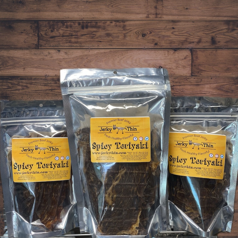 LG Spicy Teriyaki Beef Jerky!! the Famous Recipe—by Jerky Thin - Etsy