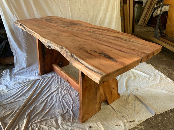Six Place Ancient Yew Hand Crafted Dining Table - Etsy