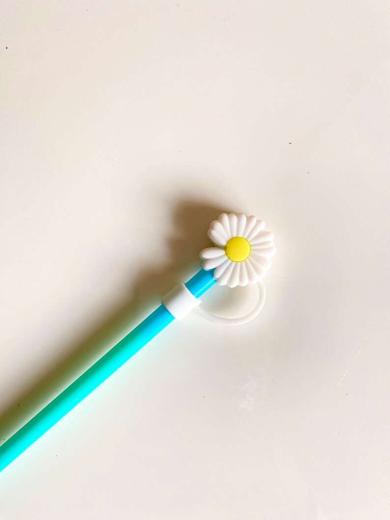 Starbucks Tumbler Straw Topper Daisy Flower Cute Straw Cover Tumbler