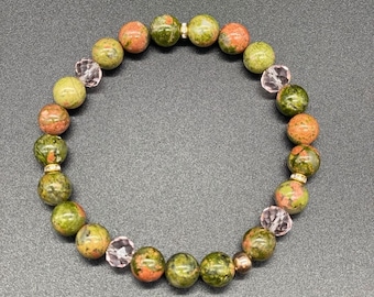 Unakite Handmade Bracelet