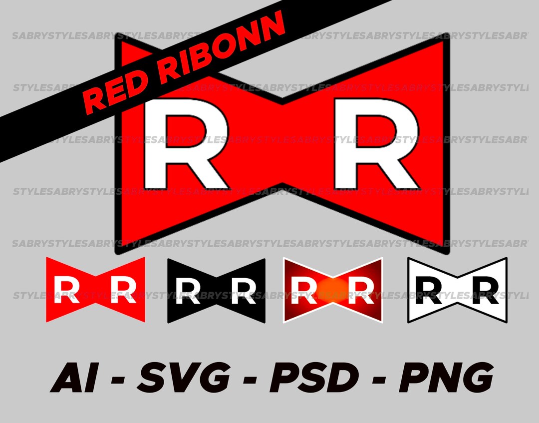 Red Ribbon Army Emblem Svg Symbol Army Red Ribbon Png Etsy