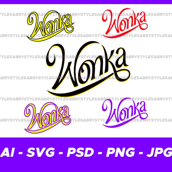 Wonka logo movie 2023 PNG SVG PSD Ai